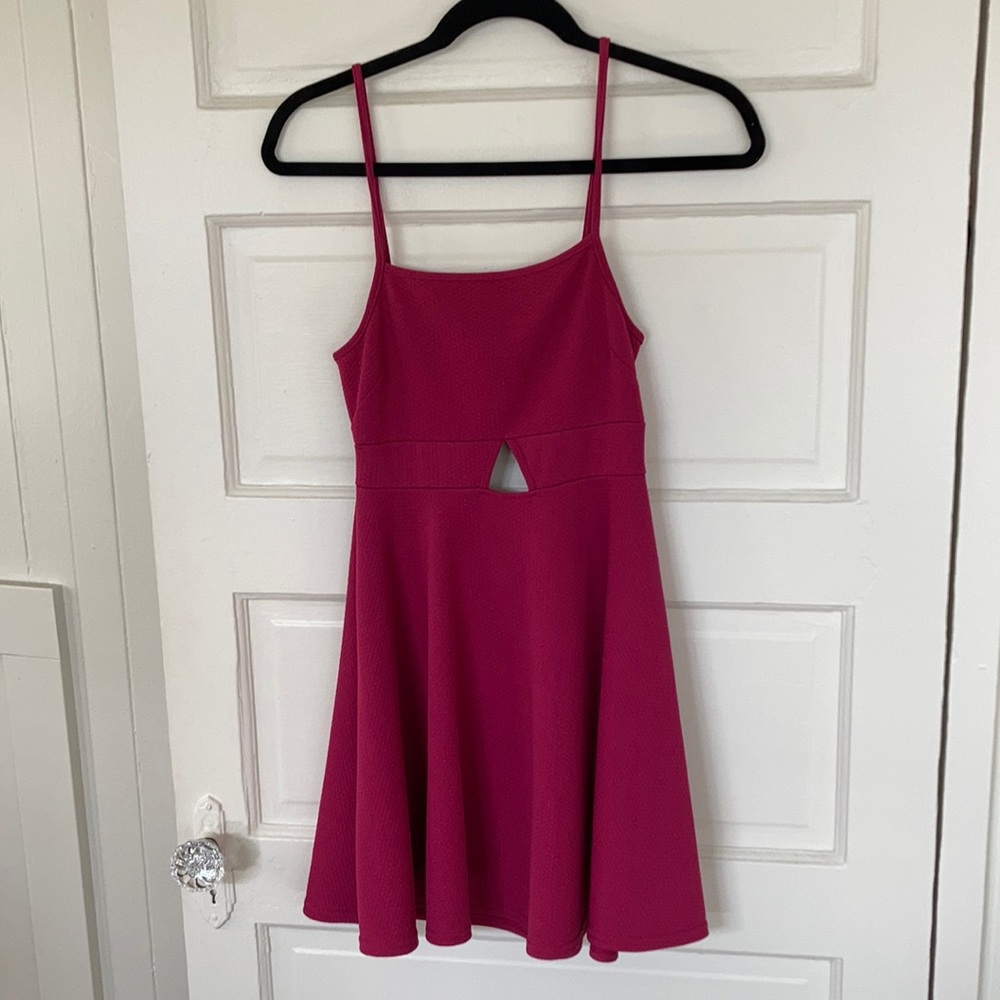 Magenta spaghetti strap sundress size small